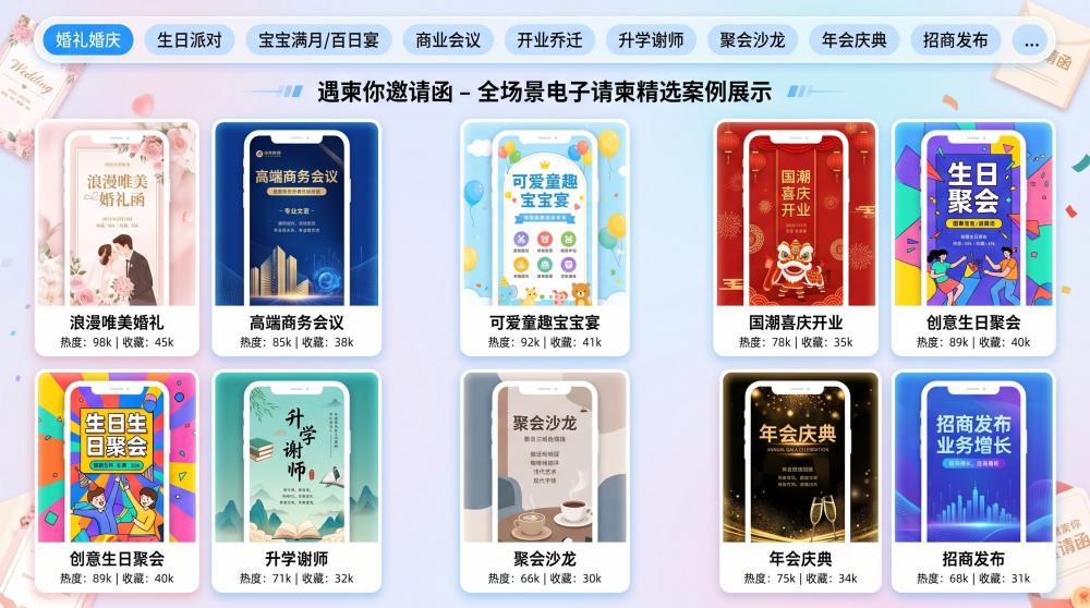 免费无水印！宝宝宴邀请函在线制作，小白也能3分钟搞定